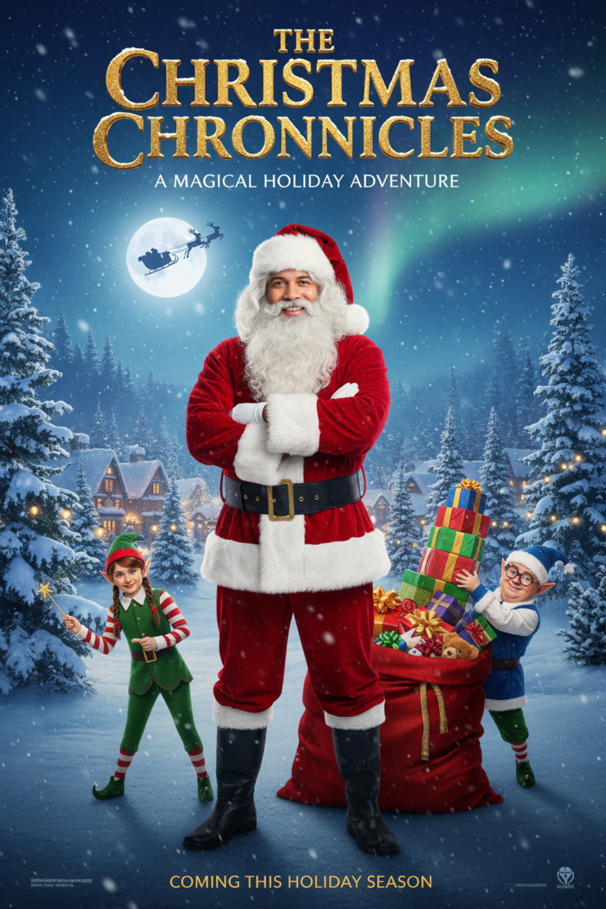 Christmas movie themed ai prompt booth